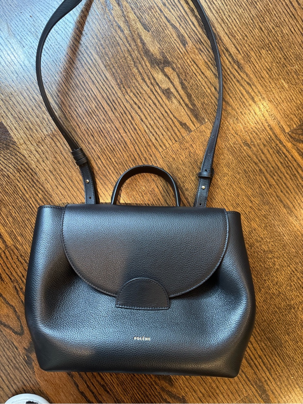 Polène Black Leather- Number one- Polene Bag- used once like new- sold out